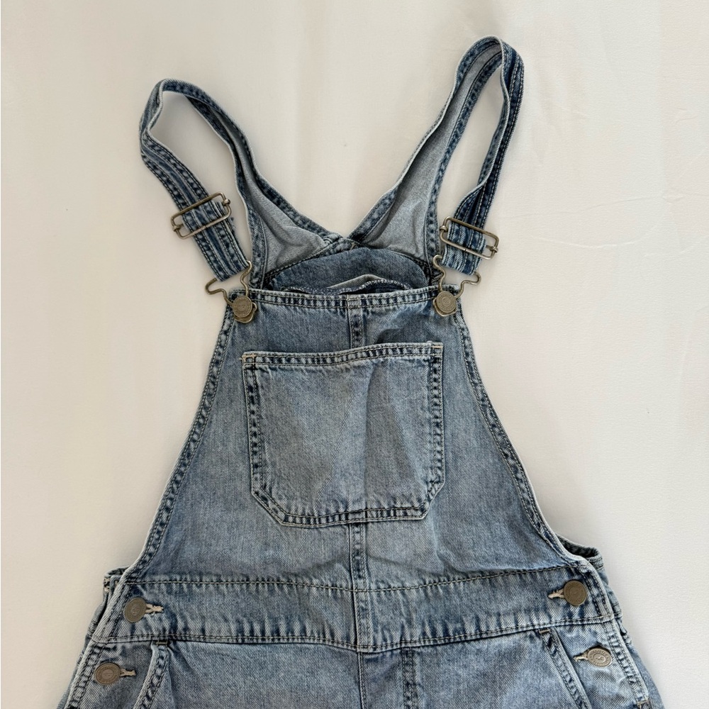 Hollister Light Blue Denim Overalls